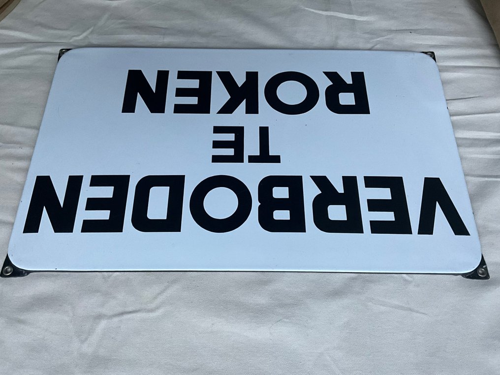 Sign - No smoking - Enamel #3.2