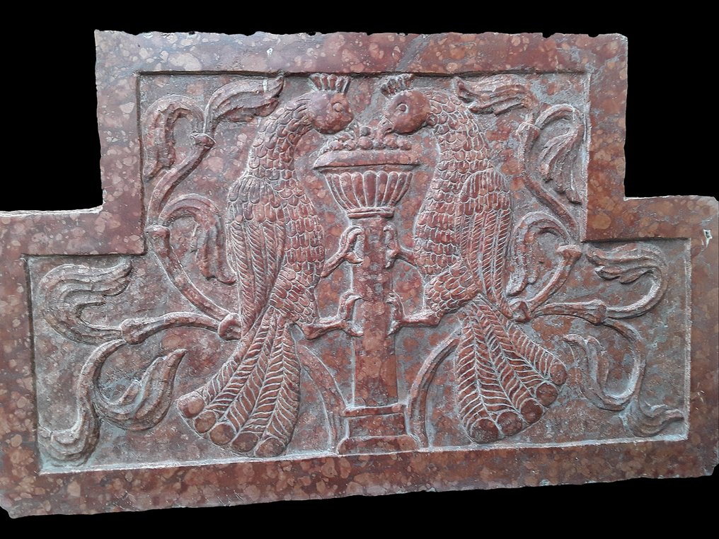 Reliefi, Pavoni - 47 cm - Marmori #1.0