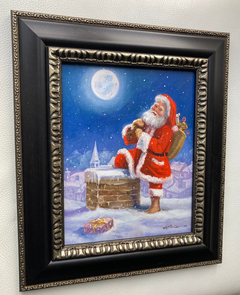 Joop van Leeuwen (1962) - Kerstman met cadeautjes #2.1