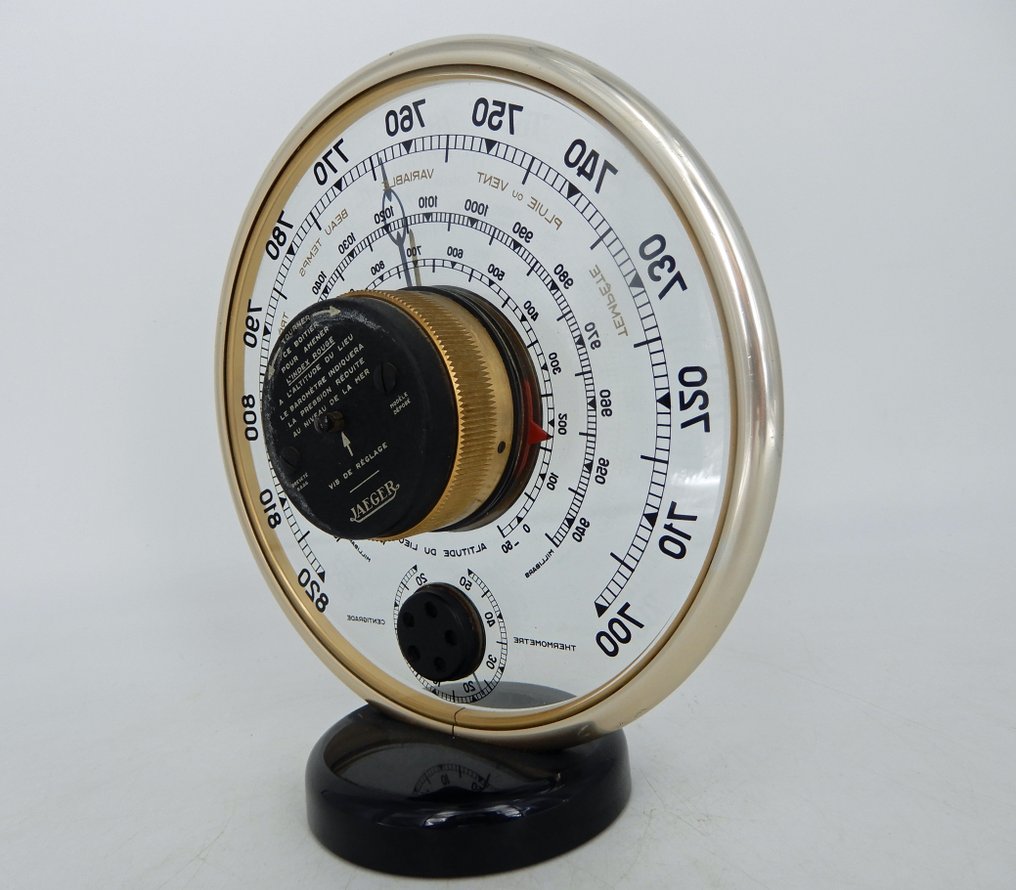 Jaeger - Βαρόμετρο - Ορείχαλκος, Γυαλί, Βακελίτης - βαρόμετρο στυλ Art-Deco #3.2