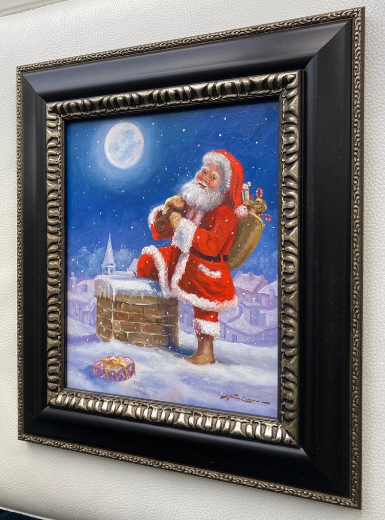 Joop van Leeuwen (1962) - Kerstman met cadeautjes #3.2