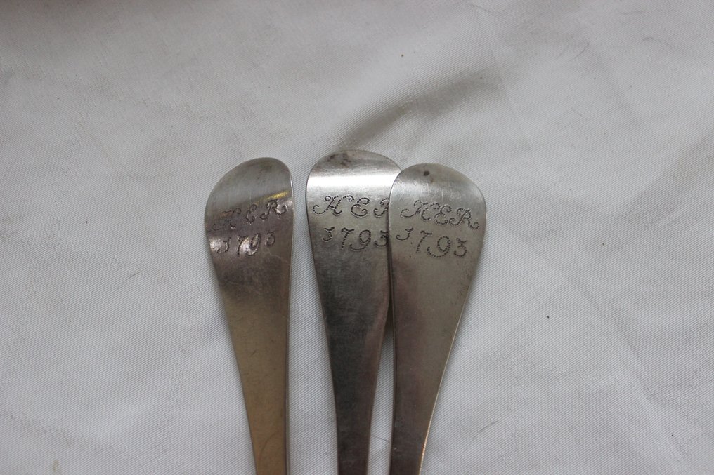 Cucchiaio (3) - .934 argento - Nieuwe Schans Groningen #3.2