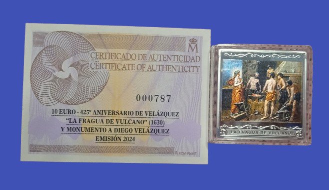 西班牙. 10 Euro 2024 "La Fragua de Vulcano - Diego Velázquez" Proof  (没有保留价) #2.1