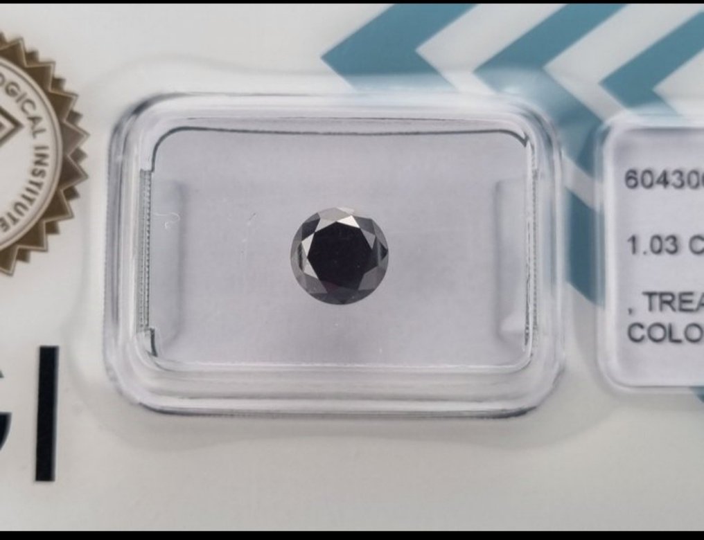 2 pcs Diamant (Fargebehandlet) - 2.28 ct Svart - Ikke spesifisert i lab-rapport - Det internasjonale gemologiske institutt (IGI) #1.0