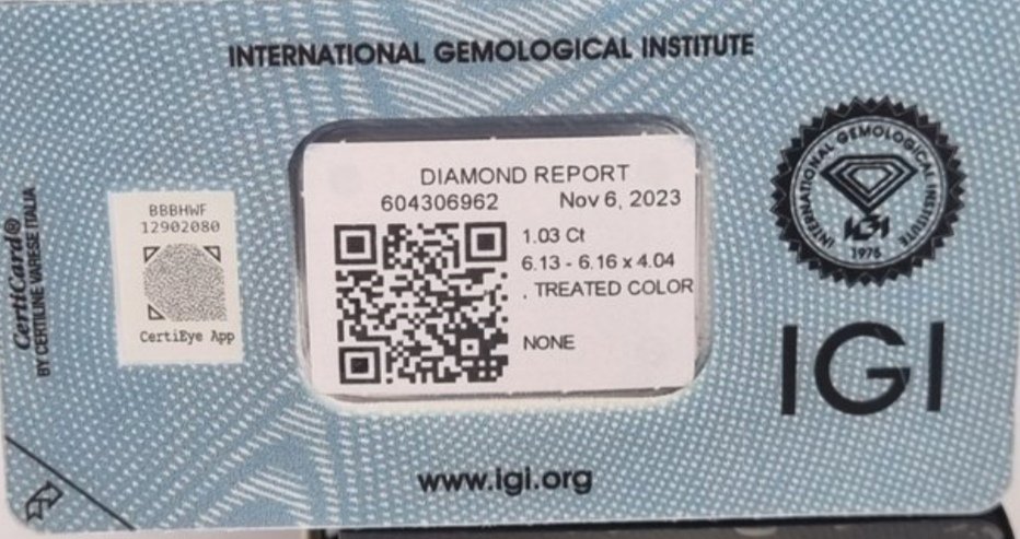2 pcs Diamant (Fargebehandlet) - 2.28 ct Svart - Ikke spesifisert i lab-rapport - Det internasjonale gemologiske institutt (IGI) #3.2