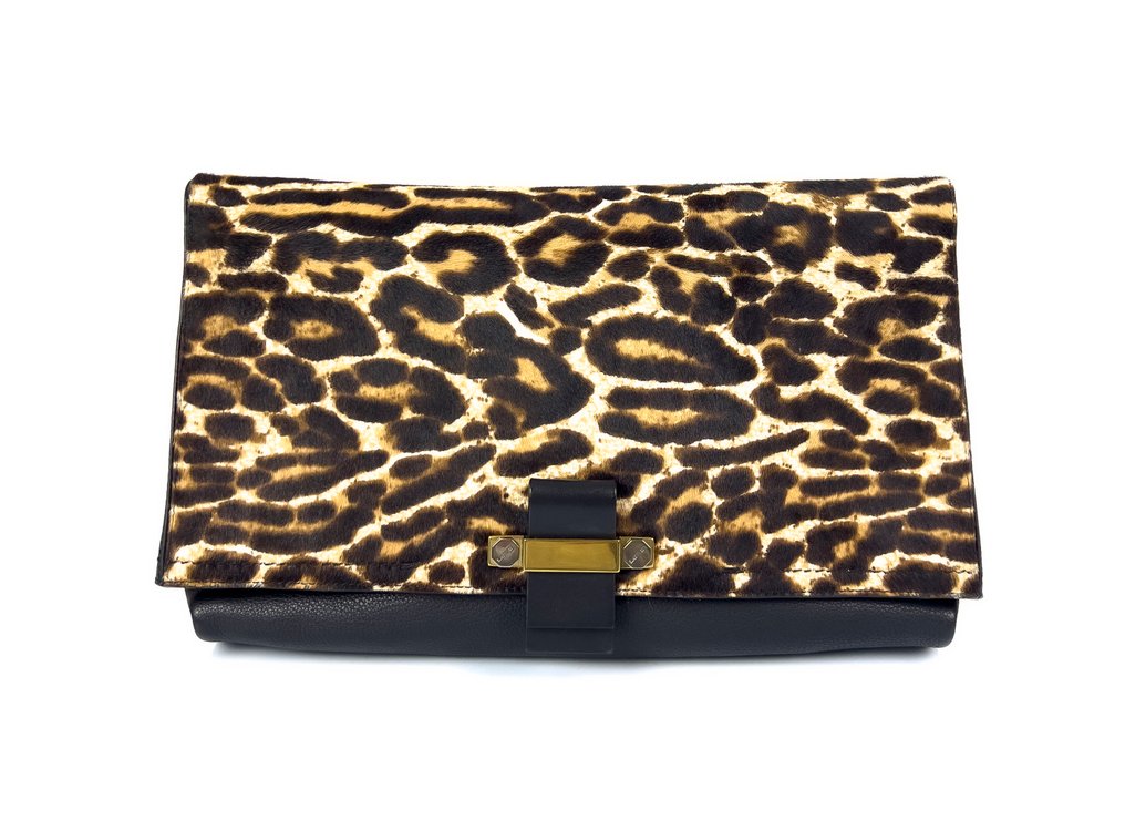 Lanvin - Black Leopard - Kirjekuorilaukku #1.0