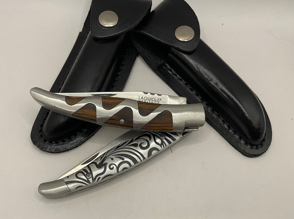 Laguiole - Heritage - Τραπεζομάχαιρο (2) - μαχαίρια Laguiole ή τσεκούρια - Zebrahout - Ατσάλι (ανοξείδωτο) #1.0