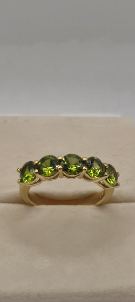 戒指 - 18K包金 黄金 -  3.00ct. tw. 蓝宝石 #1.0