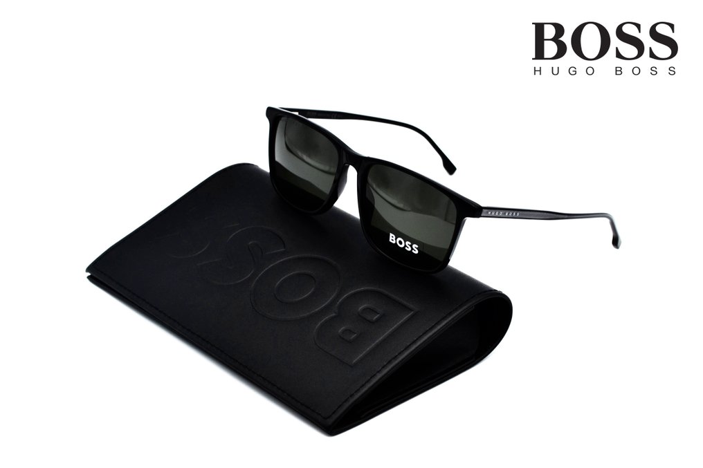 Hugo Boss 1046S IT 807IR Made in Italy Black Acetate Silver Metal Design New Sunglasses auction online Catawiki
