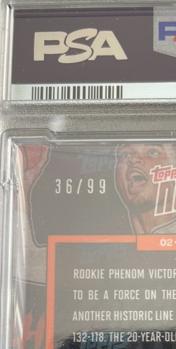 2023 Topps Victor Wembanyama Black 36/99 Rookie - PSA 8 Graded card #1.0