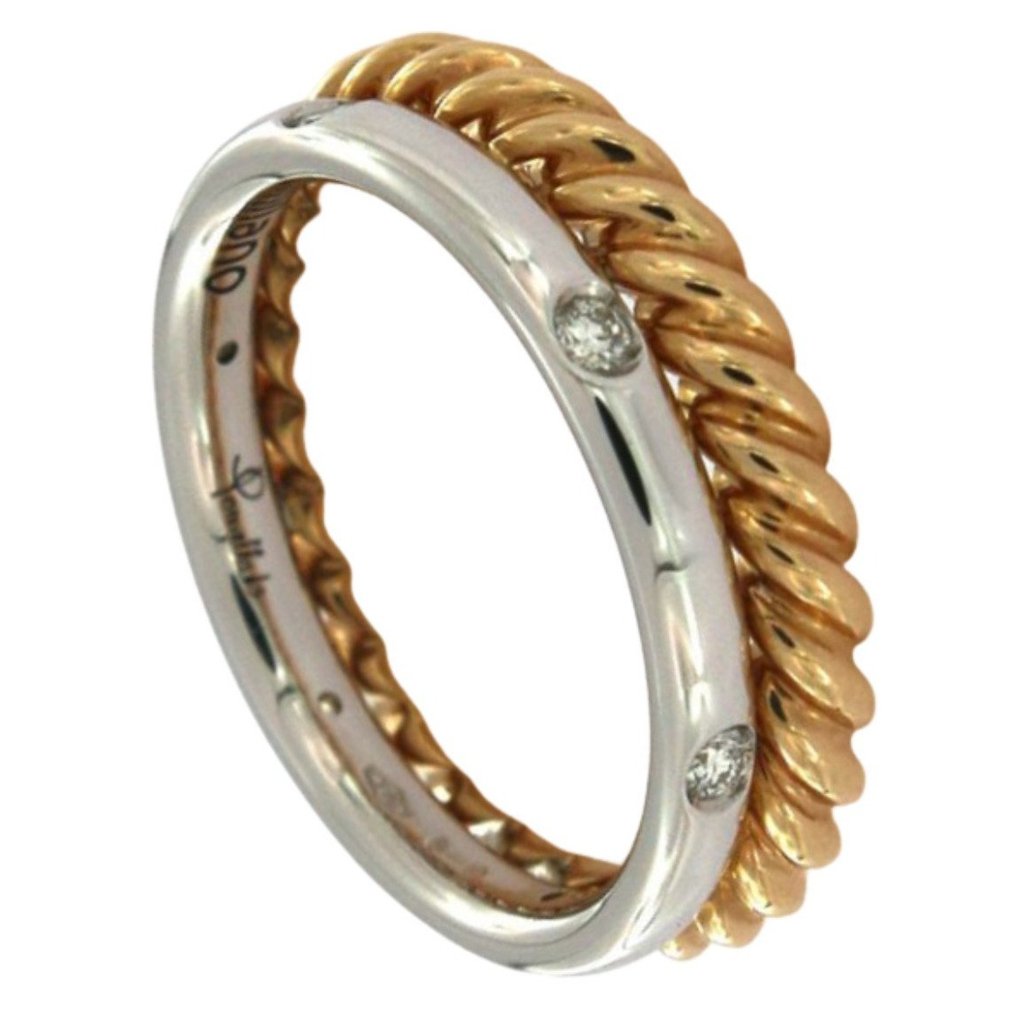 Pomellato - Δαχτυλίδι - Milano - 18 καράτια Κίτρινο χρυσό, Λευκός χρυσός Διαμάντι (Φυσικό)  - Diamanti #1.0