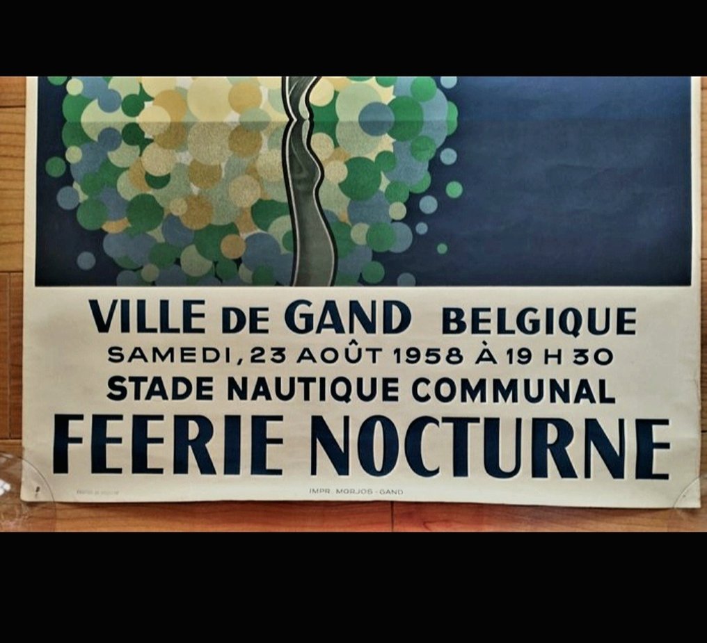 Anonymous - Anonymous-Ville de Grand. Stade Nautique Communal. Feerie Nocturne 1958 - Années 1960 #2.1