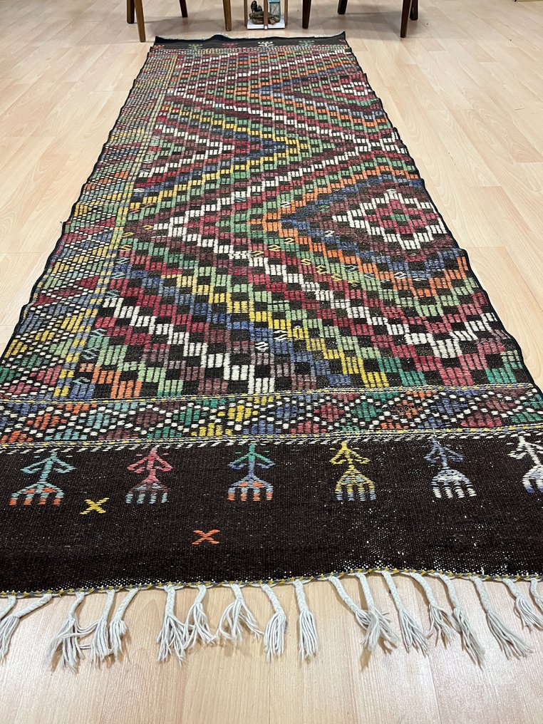 安纳托利亚手织克利姆布 - 凯利姆平织地毯 - 310 cm - 100 cm #1.1