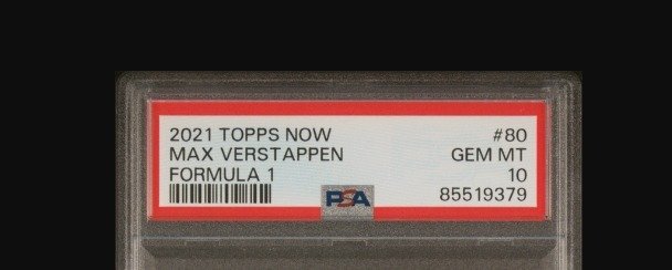 2021 Topps Max Verstappen #80 World Champion - PSA 10 Graded card #2.1