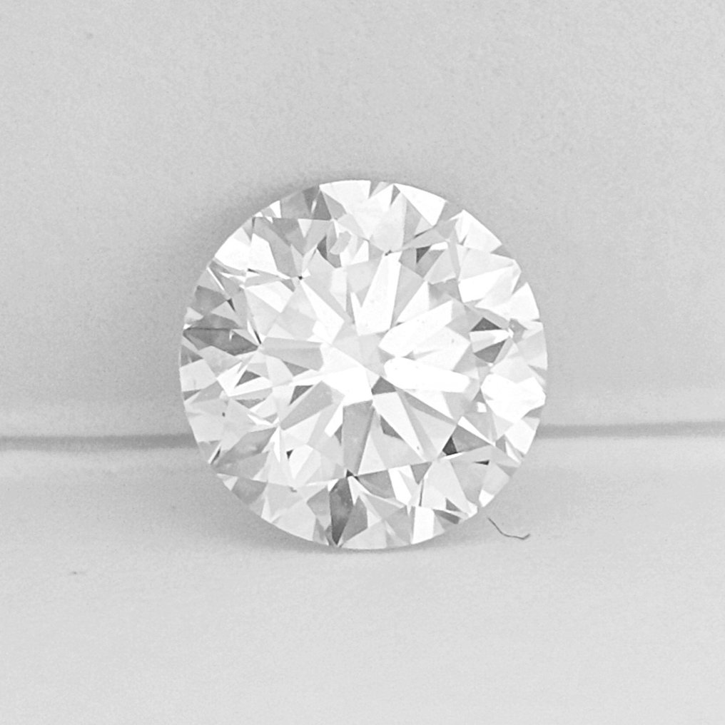 1 pcs Diamant  (Naturlig)  - 1.21 ct - Rund - G - SI2 - Gemologisk institutt i Amerika (GIA) #1.2