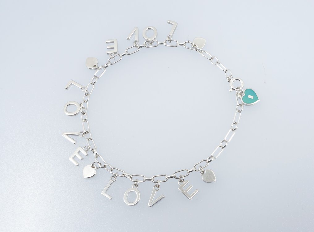 Tiffany & Co. - Armband - Love Notes Dangle Charm Silver  #1.1