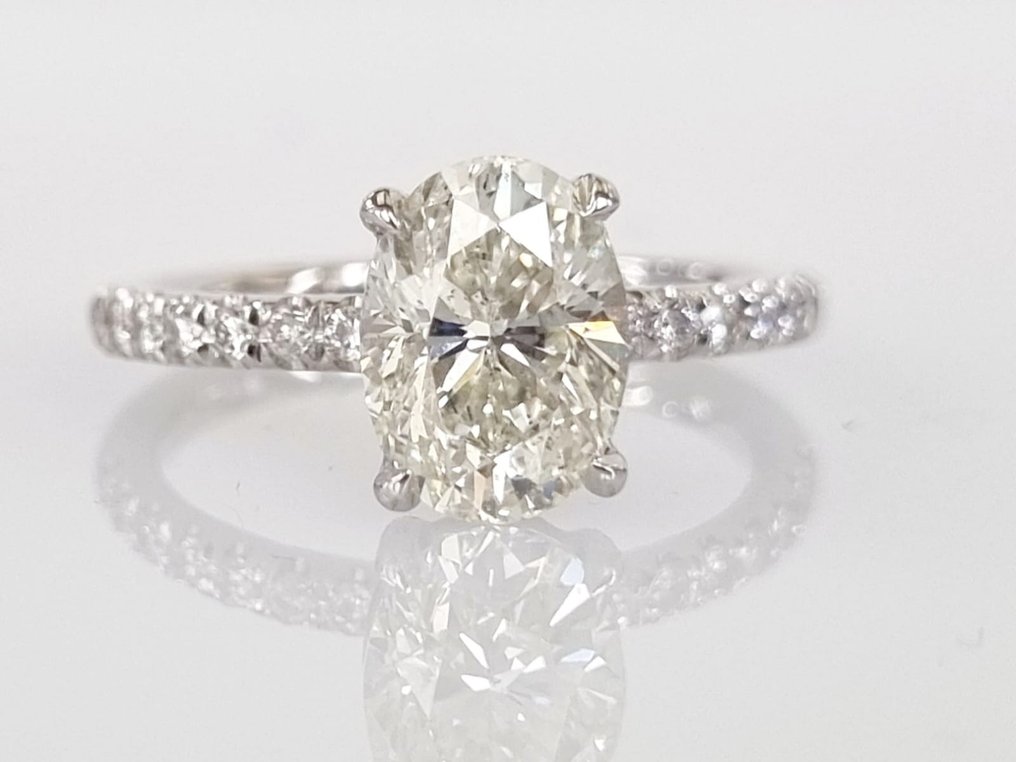 Forlovelsesring Hvitt gull Diamant #1.1