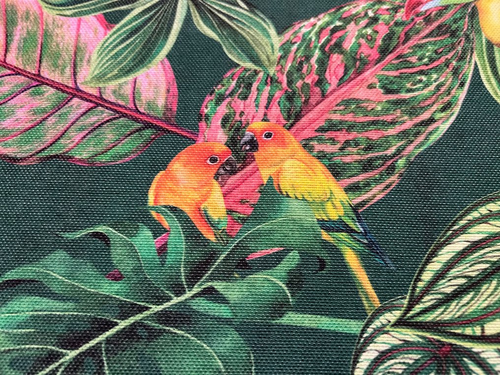 Esclusivo Cotone Panama - tema tropicale - Tejido de tapicería  - 300 cm - 280 cm #1.1