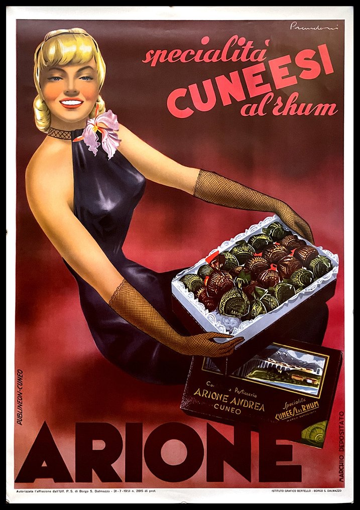 Carlo Prandoni - Arione Specialità Cuneesi al Rhum - Década de 1980 #1.0