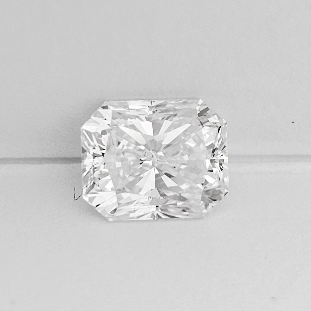 1 pcs Diamant  (Natuurlijk)  - 1.00 ct - Radiant - E - VS2 - Gemological Institute of America (GIA) #1.2
