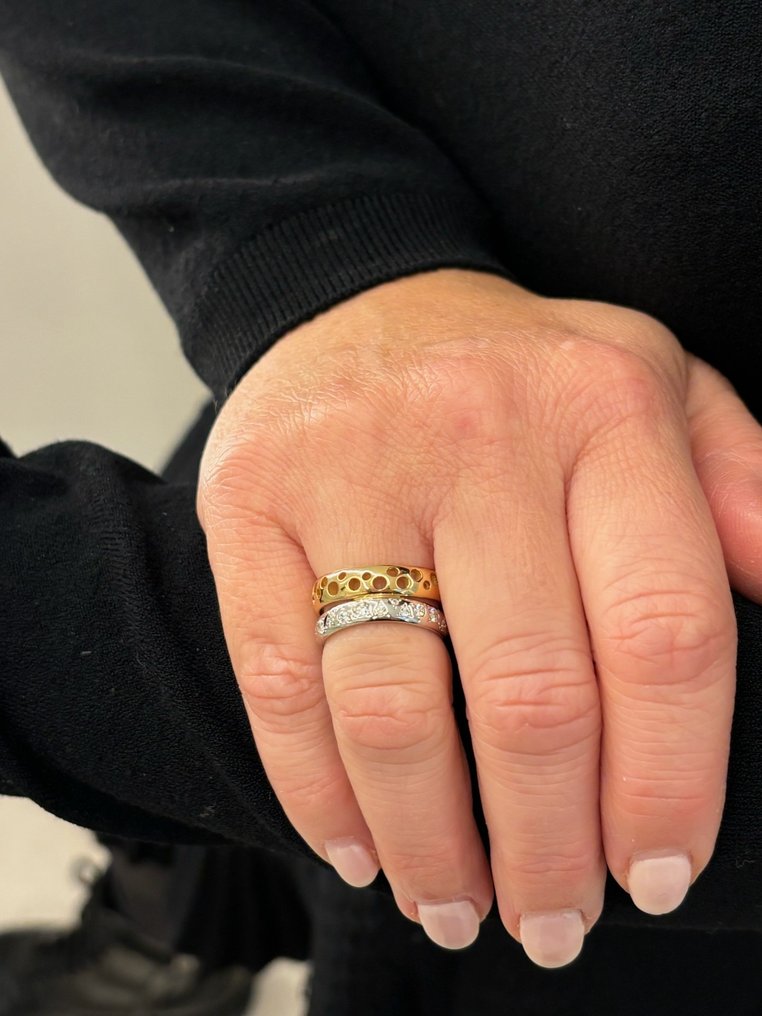 χωρίς τιμή ασφαλείας - Pomellato - Δαχτυλίδι - Milano - 18 καράτια Λευκός χρυσός, Κίτρινο χρυσό -  0.81ct. tw. - Διαμάντι #2.1