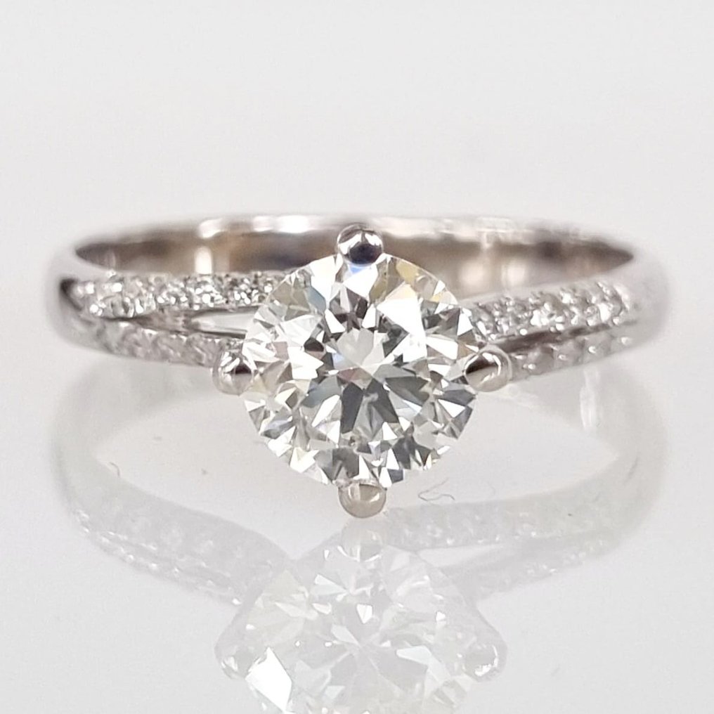 Förlovningsring Vittguld Diamant #1.1