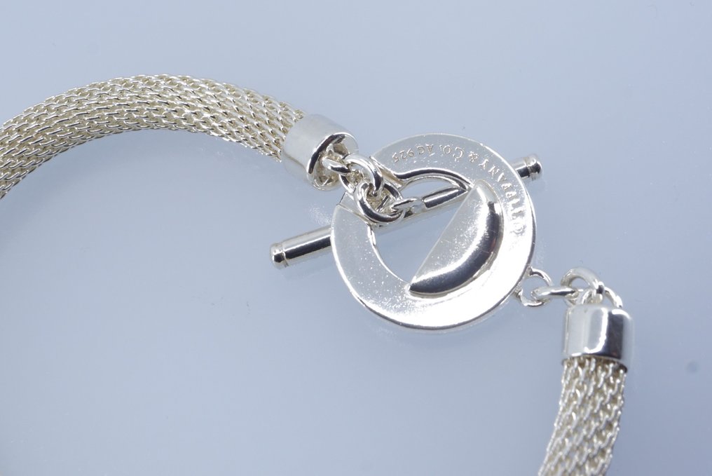 Tiffany & Co. Armbånd - Mesh Round Toggle Bracelet - Sølv  #3.2