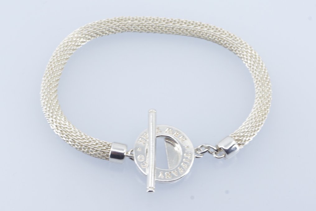 Tiffany & Co. Armbånd - Mesh Round Toggle Bracelet - Sølv  #1.1