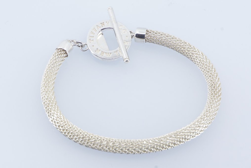 Tiffany & Co. Armbånd - Mesh Round Toggle Bracelet - Sølv  #2.1