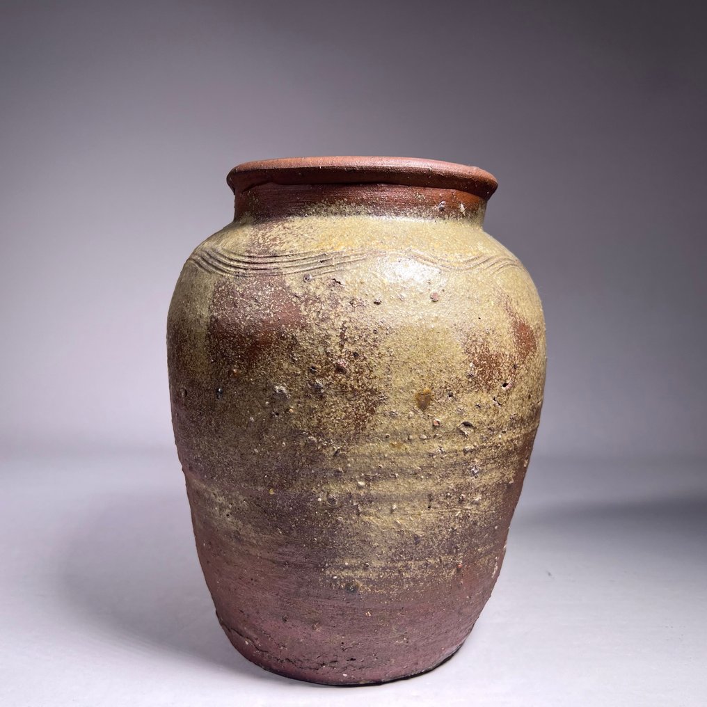 古董備前備前陶瓷花瓶 - 石器, 陶瓷 - 日本 - 室町時代（1333-1573） #1.2
