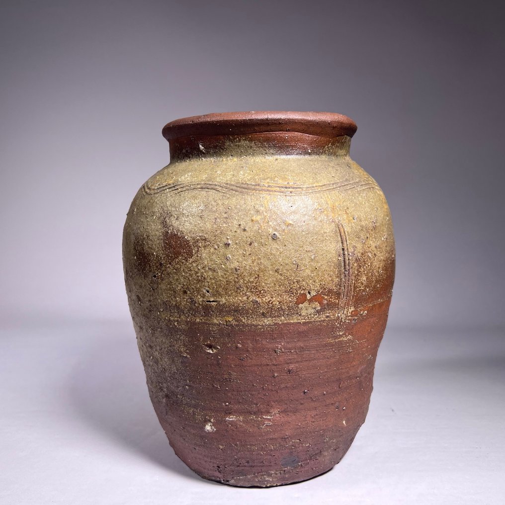 古董备前备前陶瓷花瓶 - 石器, 陶瓷 - 日本 - Muromachi period (1333-1573) #2.1