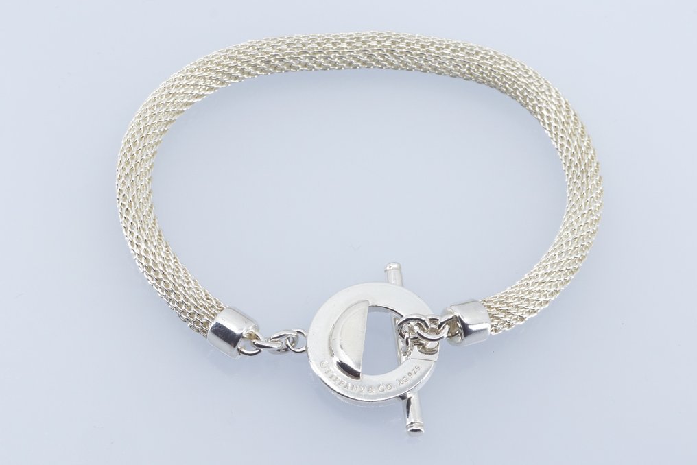 Tiffany & Co. Armbånd - Mesh Round Toggle Bracelet - Sølv  #2.2