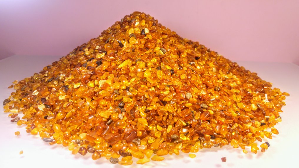 抛光的复古波罗的海琥珀 - 大批量，1.5公斤 - 琥珀 - 0.5 cm - 0.5 cm #4.3