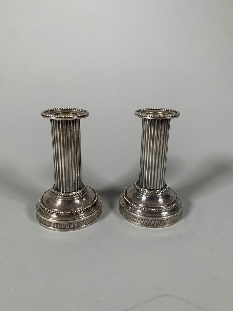 Candlestick - Bronze, Silverplated - Louis XVI style #1.1