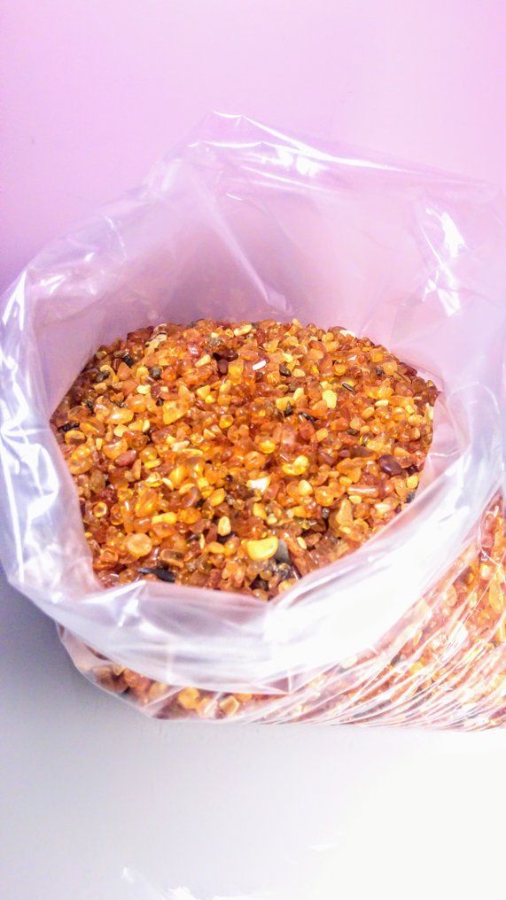 抛光的复古波罗的海琥珀 - 大批量，1.5公斤 - 琥珀 - 0.5 cm - 0.5 cm #3.2