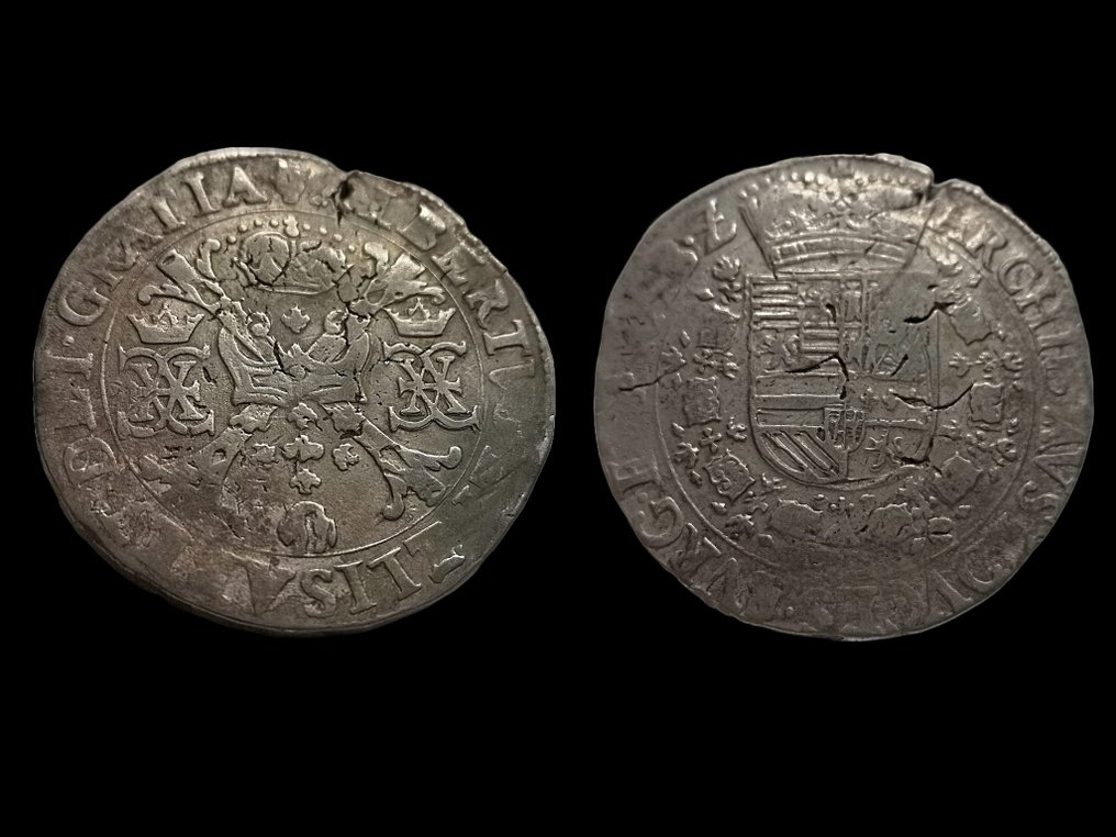 Spanyol Hollandia. Albrecht & Isabella (1598-1621). Patagón Brabante. Amberes. n/d #2.1