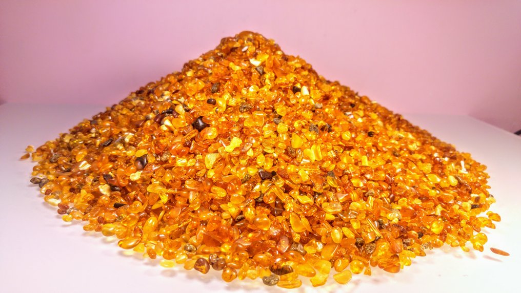 抛光的复古波罗的海琥珀 - 大批量，1.5公斤 - 琥珀 - 0.5 cm - 0.5 cm #2.1