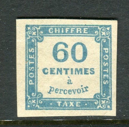 France 1878 - Superb & Rare Tax Stamp No. 9 New * #1.1
