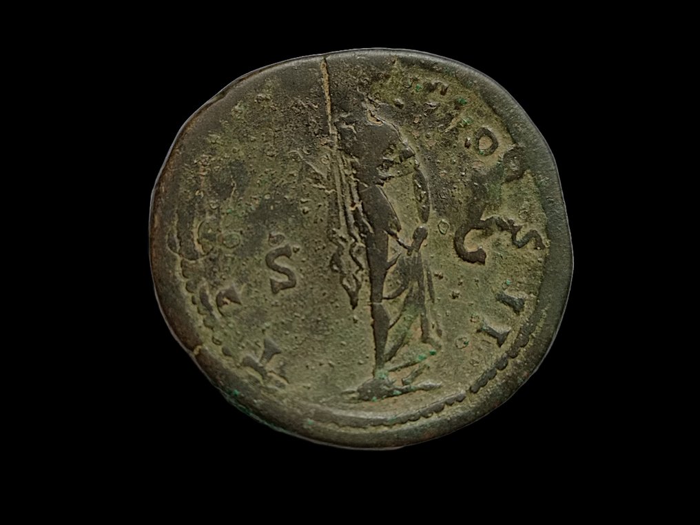 Romarriket. Aelius (AD 136-138). Sestertius Rome - Spes #2.2