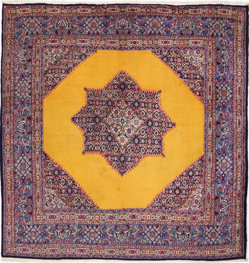 Tappeto persiano originale Moud in lana dell'altopiano - Tappeto - 210 cm - 206 cm #1.1