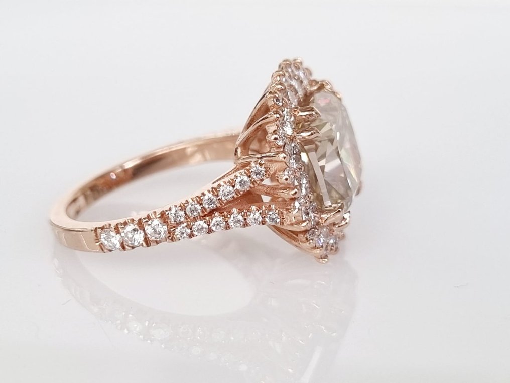 Anello da cocktail - 14 carati Oro rosa -  6.33 tw. Diamante - Diamante #2.2