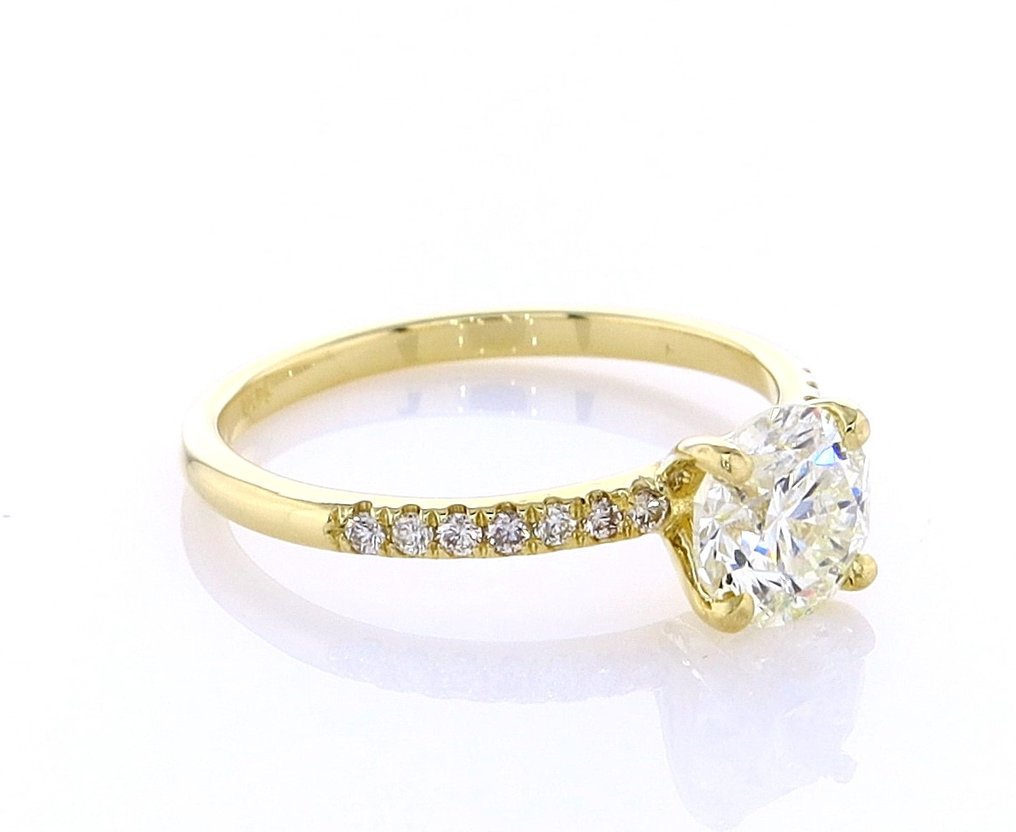 Ring Geel goud -  1.15ct. tw. Diamant  (Natuurlijk) - Diamant #3.1