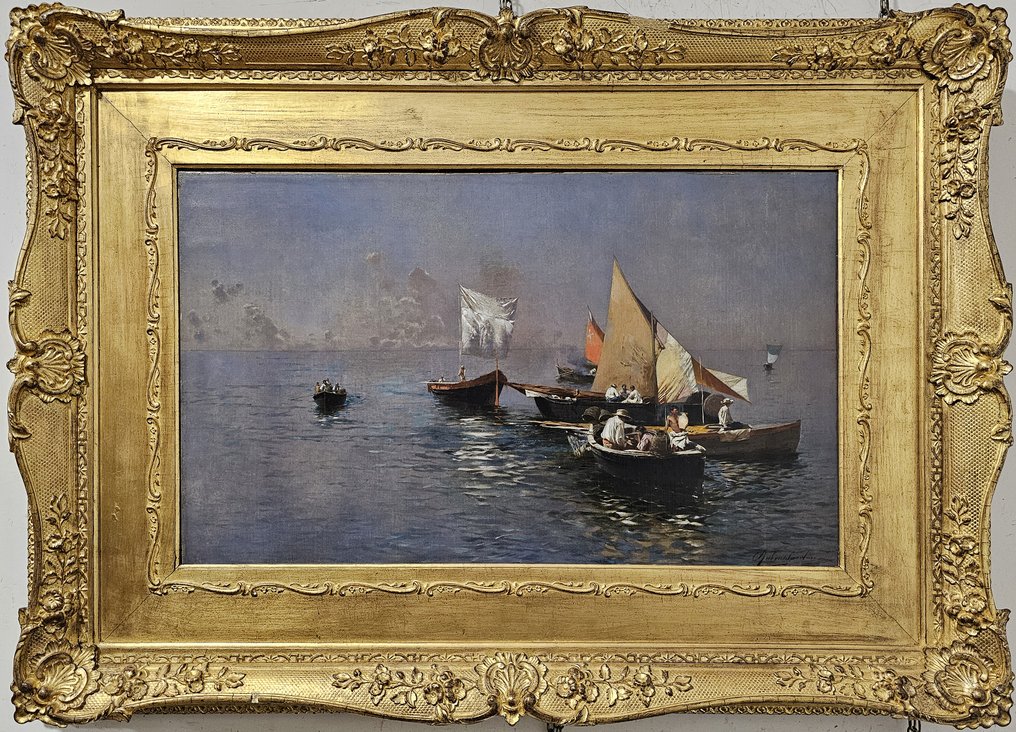 Rubens Santoro (1859-1942) - Laguna di Venezia #2.1