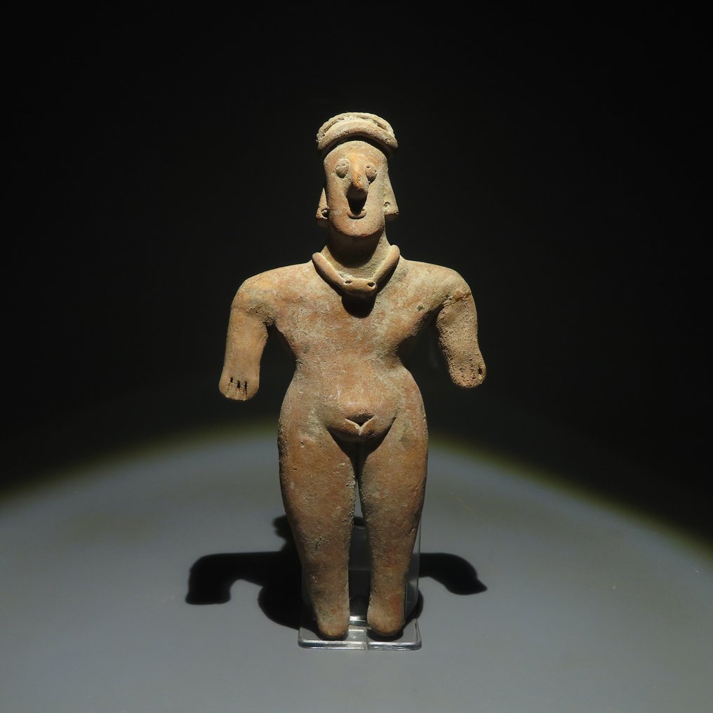 Colima, zachodni Meksyk Terakota Postać antropomorficzna. 200 p.n.e. - 500 n.e. 17,5 cm H. Hiszpańska licencja eksportowa. #1.2