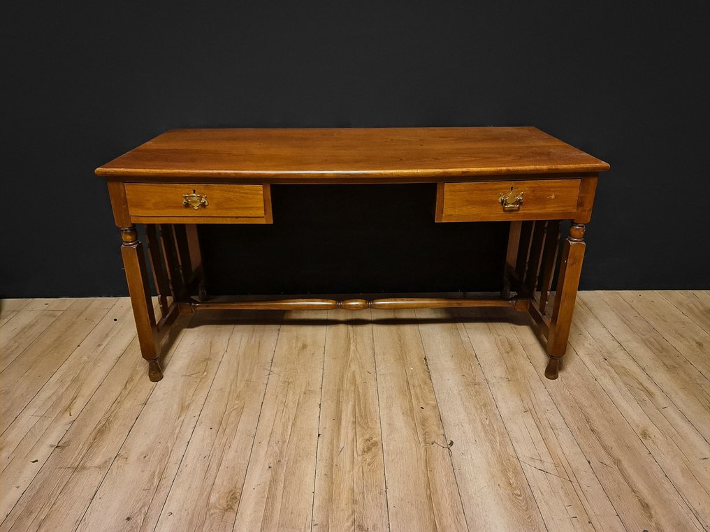 书桌 - 木, 黄铜 #2.2
