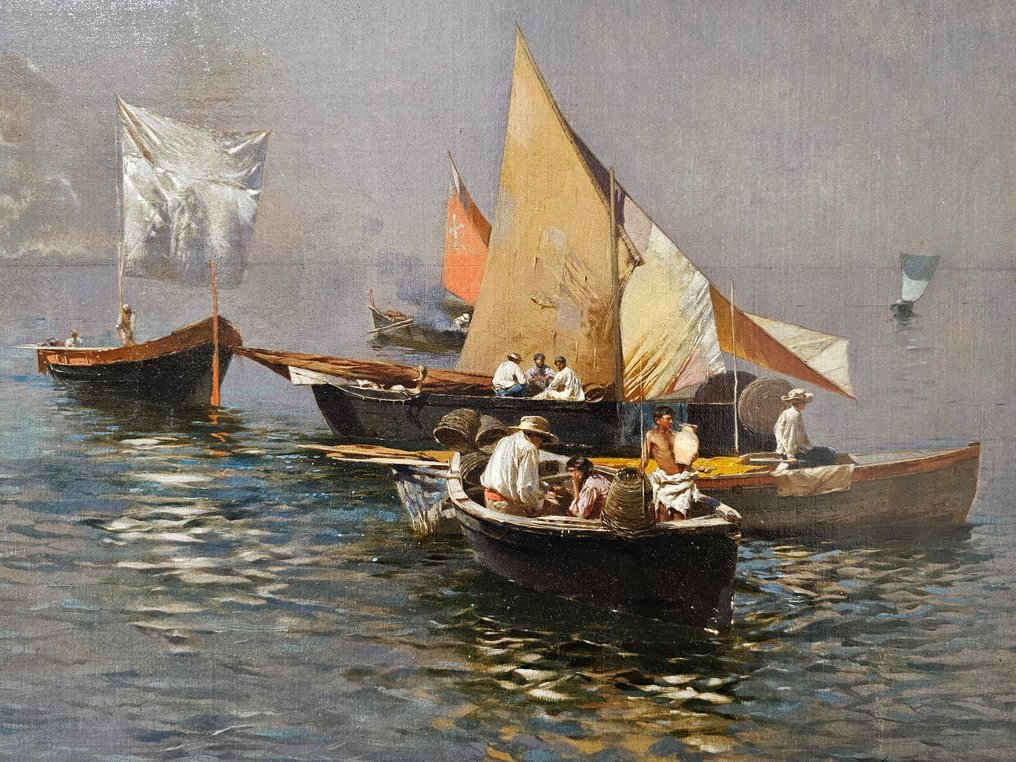 Rubens Santoro (1859-1942) - Laguna di Venezia #3.2