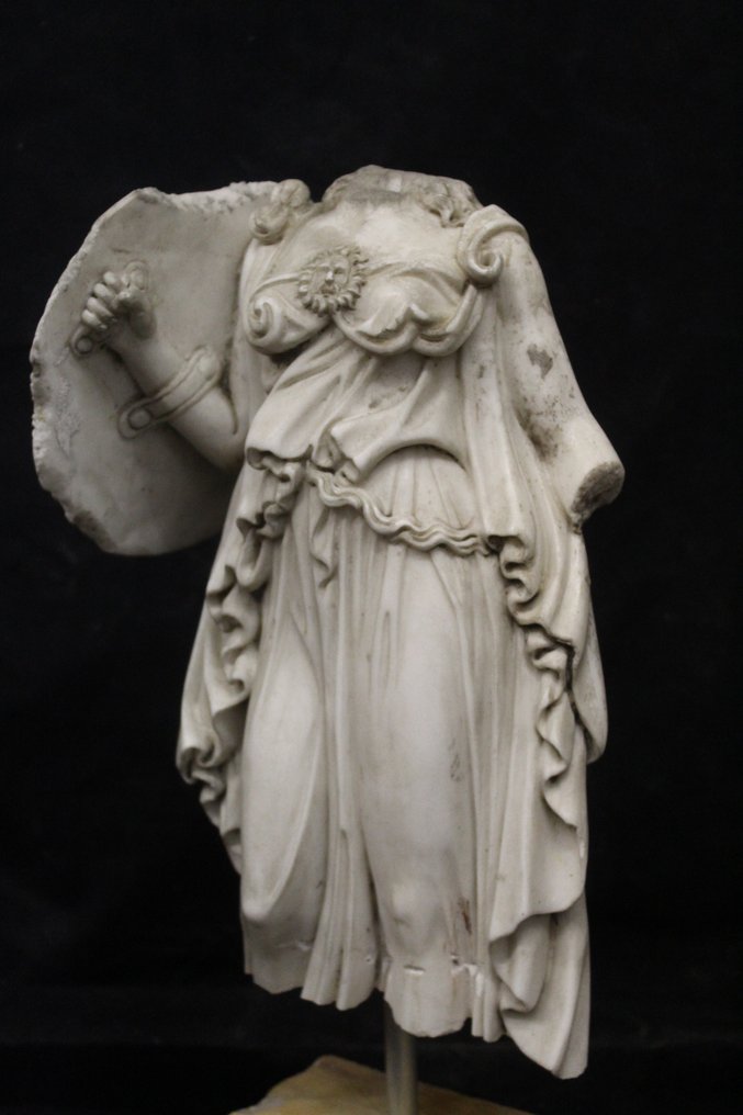 Skulptur, Torso di Minerva togato - 52 cm - Marmor #1.1
