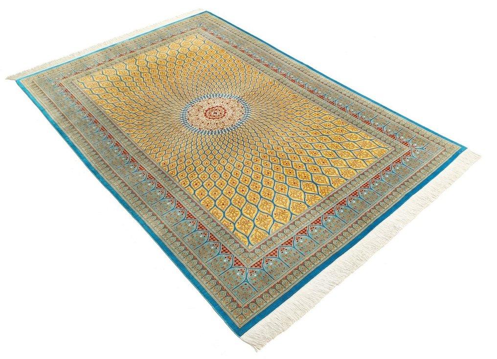 Perser Ghom Reine Seide auf Seide Ghonbad Design - Teppich - 205 cm - 137 cm #1.3