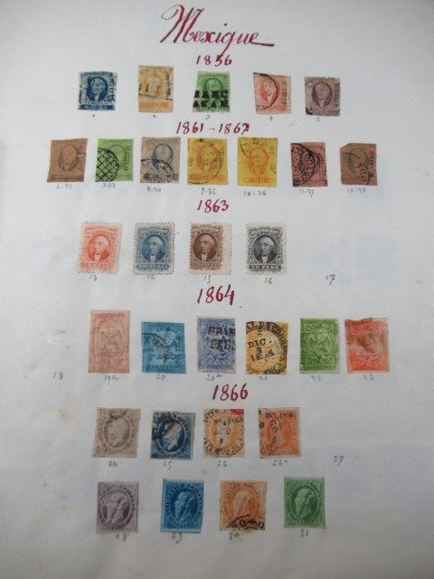 Μεξικό  - Σύνθετη συλλογή γραμματοσήμων #1.1