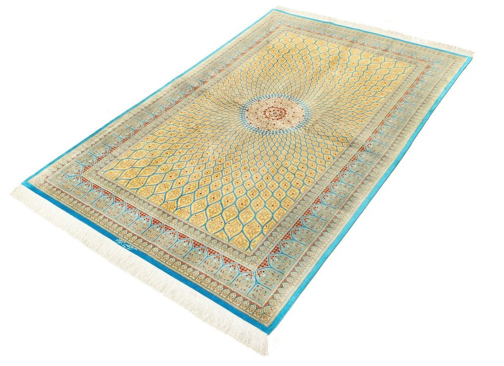 Perser Ghom Reine Seide auf Seide Ghonbad Design - Teppich - 205 cm - 137 cm #1.2